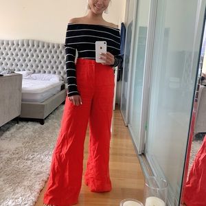Zara✨Blue striped sweater knit off cold shoulder